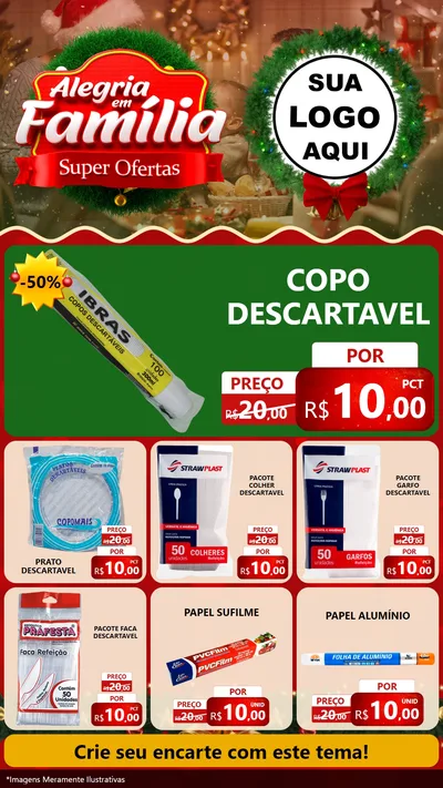 Modelo de Rede Social para Stories com o tema Alegria Em Família - Super Ofertas para Embalagens