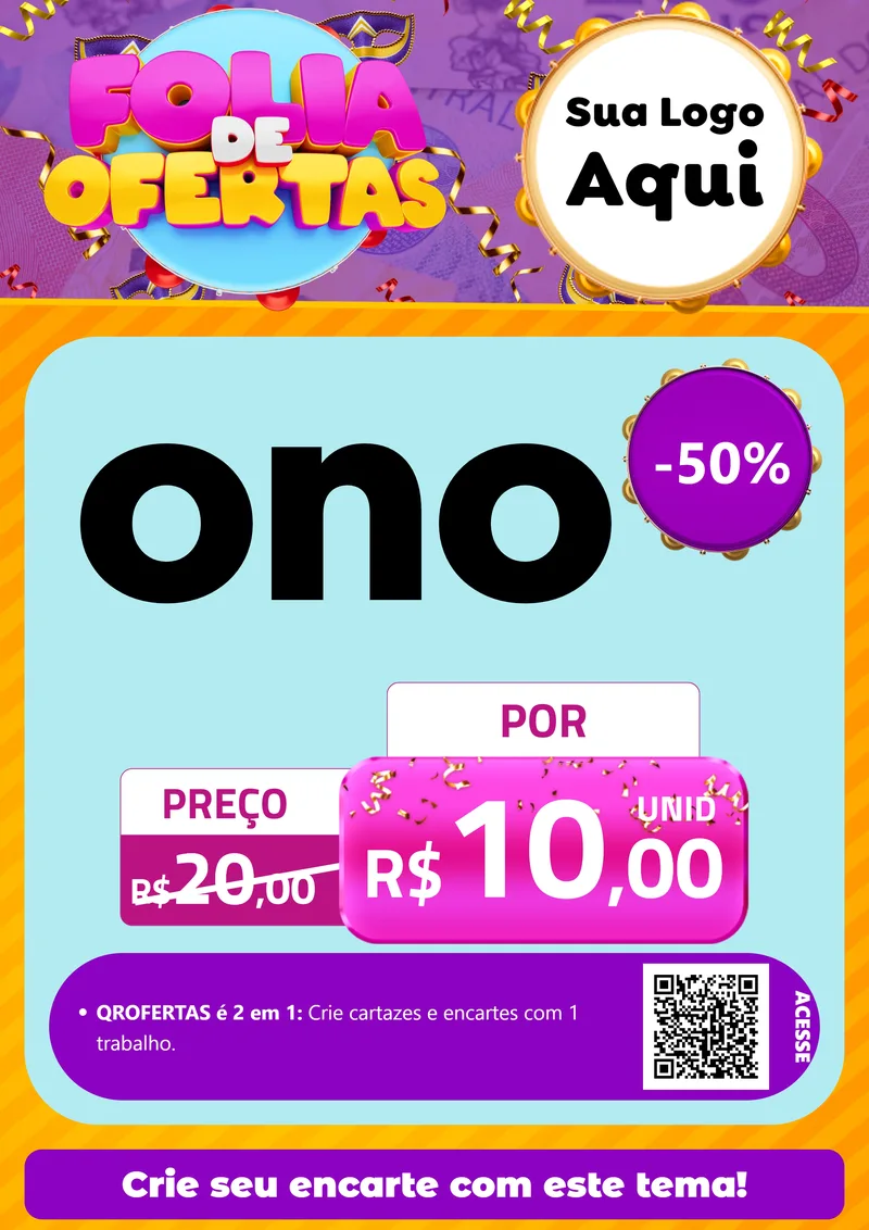 Modelo de Cartaz para Cartaz A4 Vertical com o tema Folia de Ofertas para Óticas