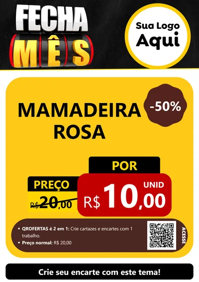 Modelo de Cartaz para Cartaz A4 Vertical com o tema Fecha Mês para Bebês