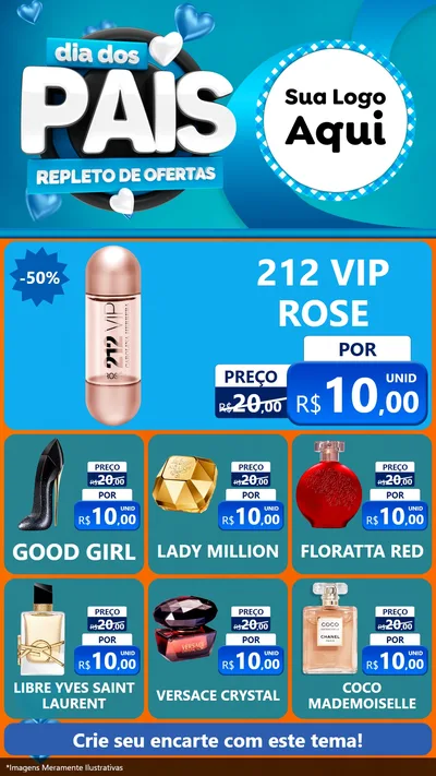 Modelo de Rede Social para Stories com o tema Dia Dos Pais Repleto de Ofertas para Perfumes