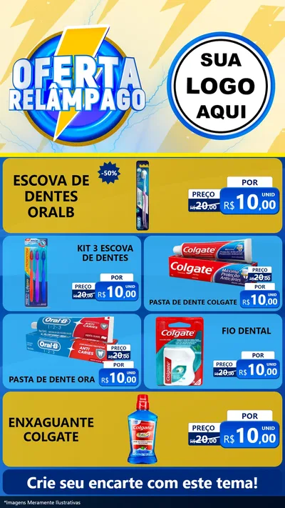 Modelo de TV para TV Vertical com o tema Oferta Relâmpago para Higiene Pessoal