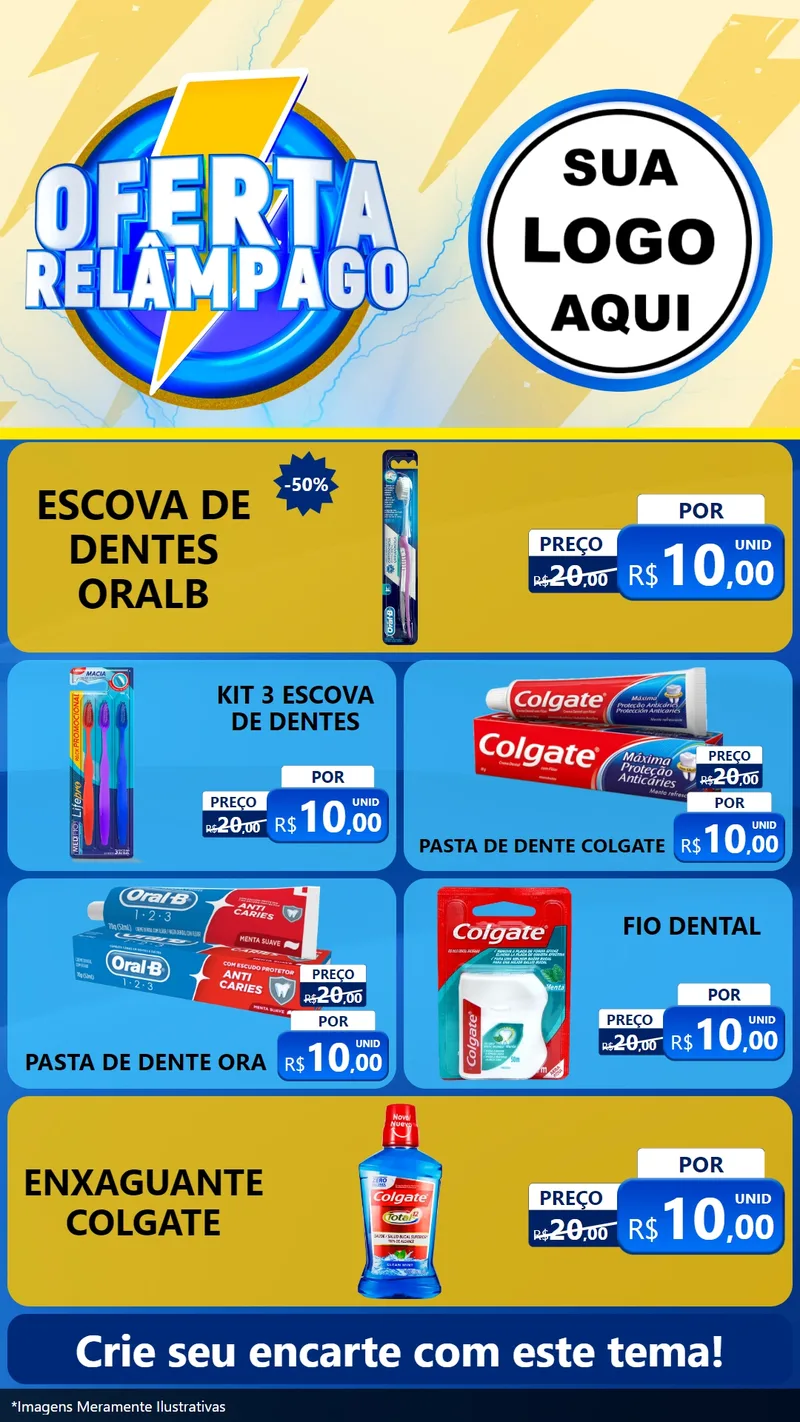 Modelo de TV para TV Vertical com o tema Oferta Relâmpago para Higiene Pessoal
