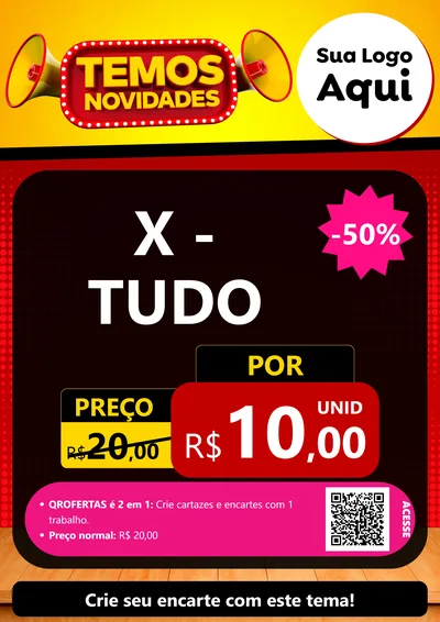 Modelo de Cartaz para Cartaz A4 Vertical