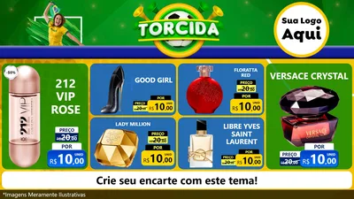 Modelo de TV para TV Horizontal com o tema Torcida para Perfumes
