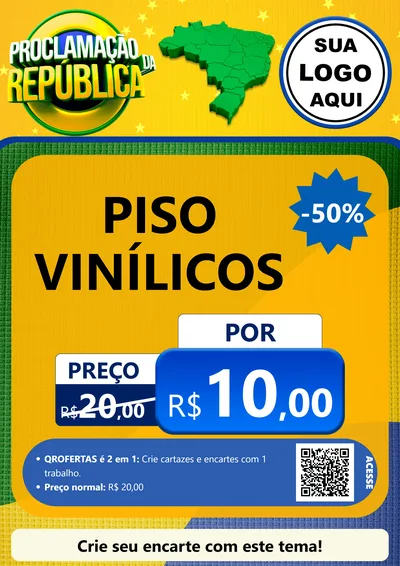 Modelo de Cartaz para Cartaz A4 Vertical com o tema Proclamação da República para Material para Construção