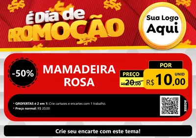 Modelo de Cartaz para Cartaz A4 Horizontal com o tema É Dia De Promoção para Bebês