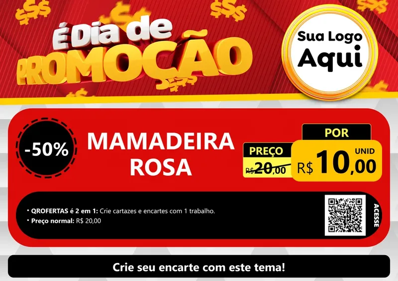 Modelo de Cartaz para Cartaz A4 Horizontal com o tema É Dia De Promoção para Bebês