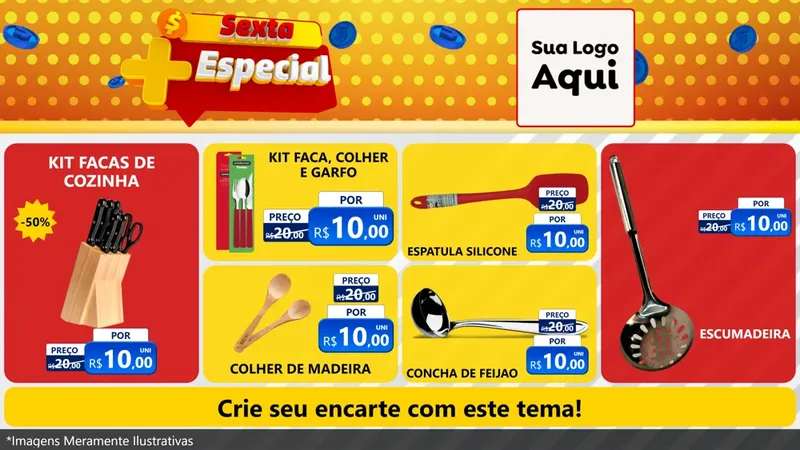 Modelo de TV para TV Horizontal com o tema Sexta Mais Especial para Utilidades Domésticas