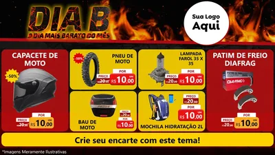 Modelo de TV para TV Horizontal com o tema Dia B para Moto peças