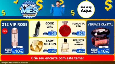 Modelo de TV para TV Horizontal com o tema Operação Fecha Mês Setembro para Perfumes
