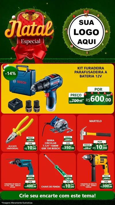 Modelo de Rede Social para Stories com o tema Natal Especial para Maquinas e Ferramentas