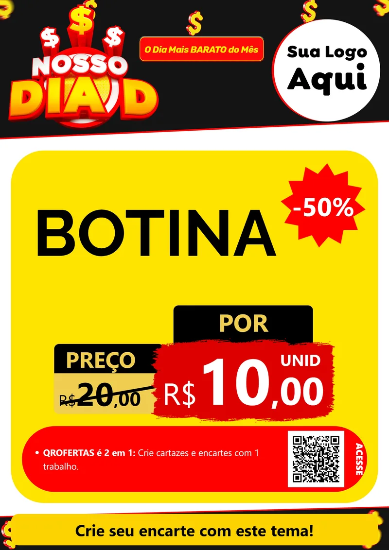 Modelo de Cartaz para Cartaz A4 Vertical com o tema Nosso Dia D para Agropecuária