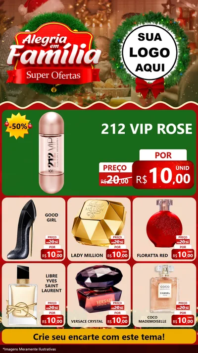 Modelo de Rede Social para Stories com o tema Alegria Em Família - Super Ofertas para Perfumes
