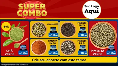 Modelo de TV para TV Horizontal com o tema Super Combo para Produtos Naturais