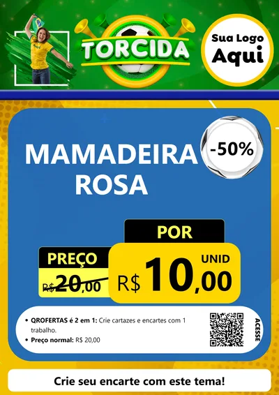 Modelo de Cartaz para Cartaz A4 Vertical com o tema Torcida para Bebês