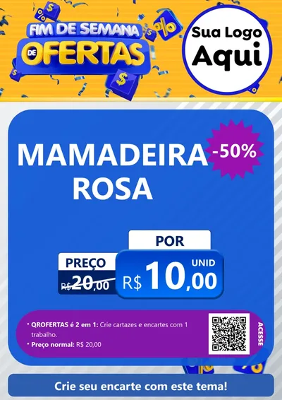 Modelo de Cartaz para Cartaz A4 Vertical com o tema Fim de Semana de Ofertas para Bebês