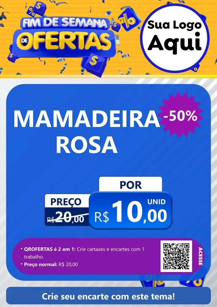 Modelo de Cartaz para Cartaz A4 Vertical com o tema Fim de Semana de Ofertas para Bebês