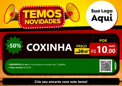 Modelo de Cartaz para Cartaz A4 Horizontal