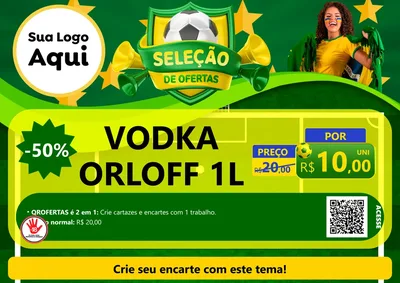 Modelo de Cartaz para Cartaz A4 Horizontal com o tema Sextou do Real para Distribuidora de bebidas