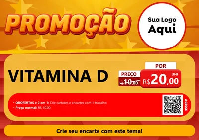 Modelo de Cartaz para Cartaz A4 Horizontal com o tema Promoção para Farmácia