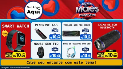 Modelo de TV para TV Horizontal com o tema Dia Das Mães Imperdível para Informática