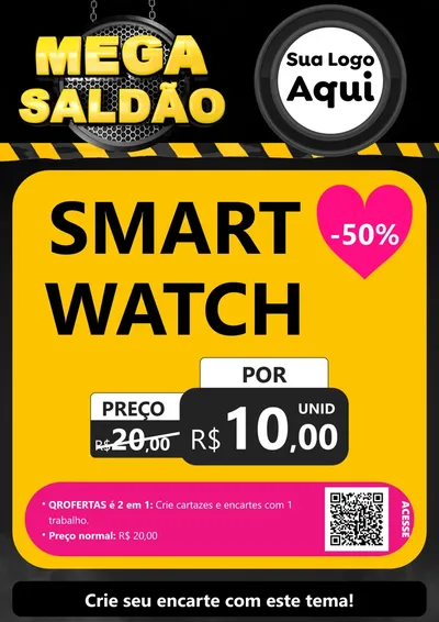 Modelo de Cartaz para Cartaz A4 Vertical
