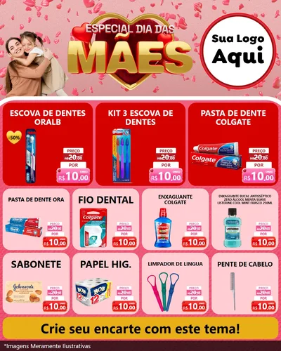 Modelo de Rede Social para Feed Instagram com o tema Especial Dia Das Mães para Higiene Pessoal