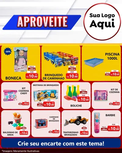 Modelo de Rede Social para Feed Instagram com o tema Aproveite para Brinquedos