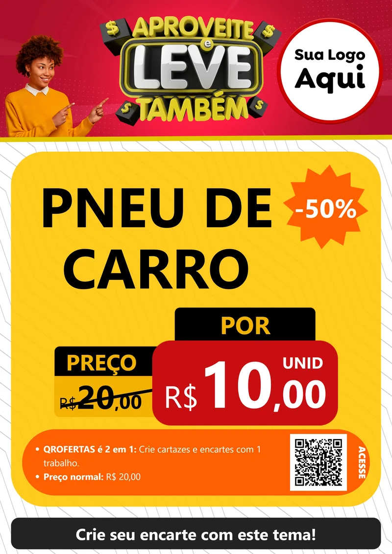 Modelo de Cartaz para Cartaz A4 Vertical com o tema Aproveite e Leve Também para Auto peças