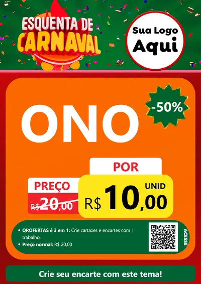 Modelo de Cartaz para Cartaz A4 Vertical com o tema Esquenta de Carnaval para Óticas