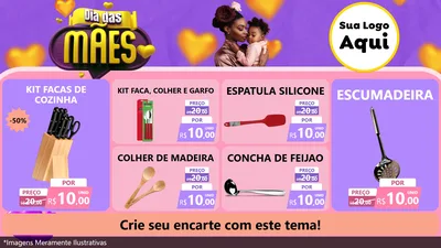 Modelo de TV para TV Horizontal com o tema Dia das Mães para Utilidades Domésticas