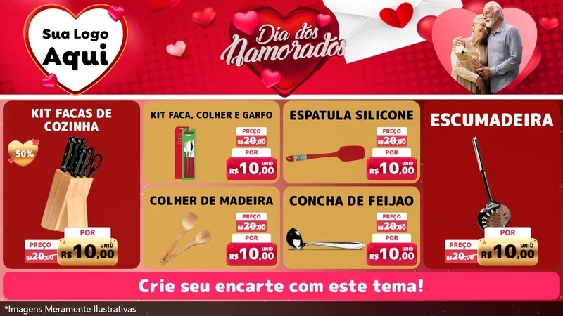 Modelo de TV para TV Horizontal com o tema Dia Dos Namorados para Utilidades Domésticas