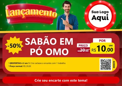 Modelo de Cartaz para Cartaz A4 Horizontal com o tema Lançamento