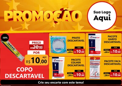 Modelo de Encarte para Encarte A4 Horizontal com o tema Promoção para Embalagens
