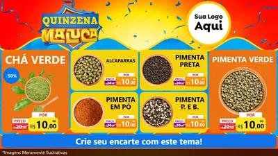 Modelo de TV para TV Horizontal com o tema Quinzena Maluca para Produtos Naturais