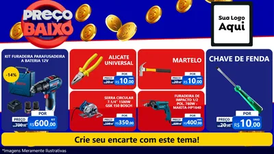 Modelo de TV para TV Horizontal com o tema Preço Baixo para Maquinas e Ferramentas