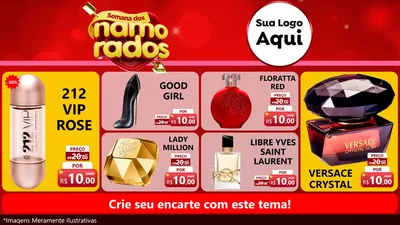 Modelo de TV para TV Horizontal com o tema Semana dos namorados para Perfumes