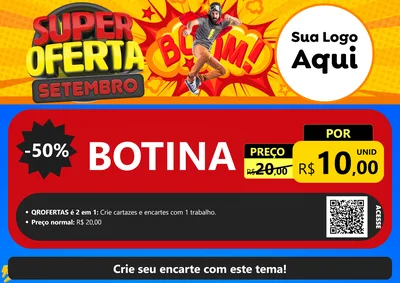 Modelo de Cartaz para Cartaz A4 Horizontal com o tema Super Oferta Setembro para Agropecuária
