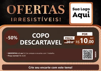 Modelo de Cartaz para Cartaz A4 Horizontal com o tema Ofertas Irresistíveis! para Embalagens