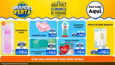 Modelo de TV para TV Horizontal com o tema Grandes Ofertas para Bebês