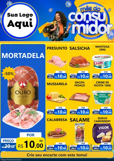 Modelo de Encarte para Encarte A4 Vertical