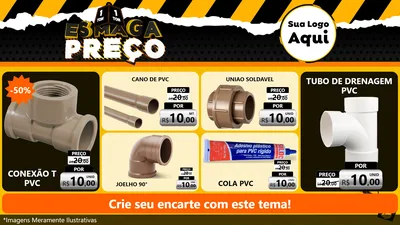 Modelo de TV para TV Horizontal com o tema Esmaga Preço para Tubos e conexões