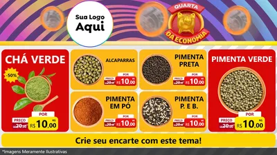 Modelo de TV para TV Horizontal com o tema Quarta da Economia para Produtos Naturais