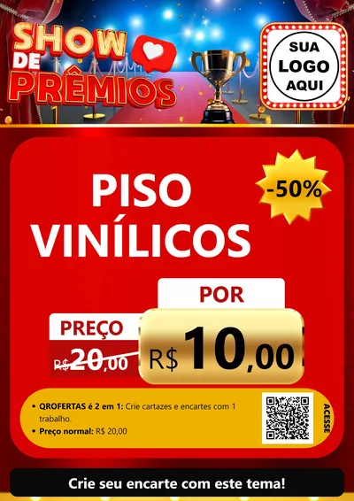 Modelo de Cartaz para Cartaz A4 Vertical com o tema Show de Prêmios para Material para Construção