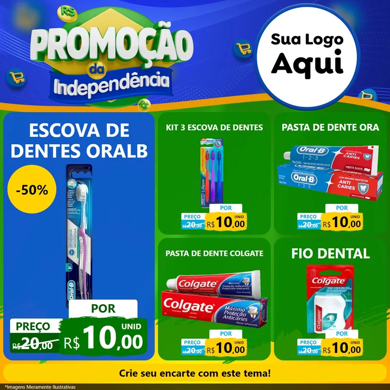 Modelo de Rede Social para Feed Facebook com o tema Promoção da Independência para Higiene Pessoal