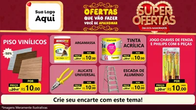 Modelo de TV para TV Horizontal com o tema Dia dos Namorados para Material para Construção