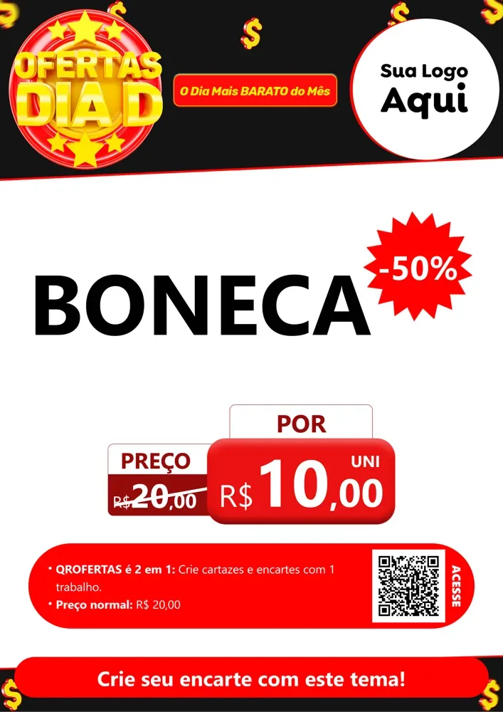 Modelo de Cartaz para Cartaz A4 Vertical com o tema Dia D para Brinquedos