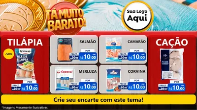 Modelo de TV para TV Horizontal com o tema Está Muito Barato para Peixaria