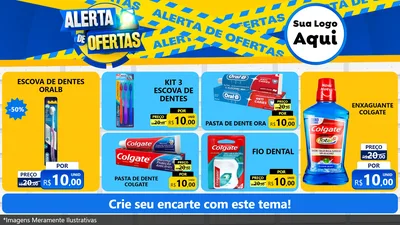 Modelo de TV para TV Horizontal com o tema Alerta de Ofertas para Higiene Pessoal