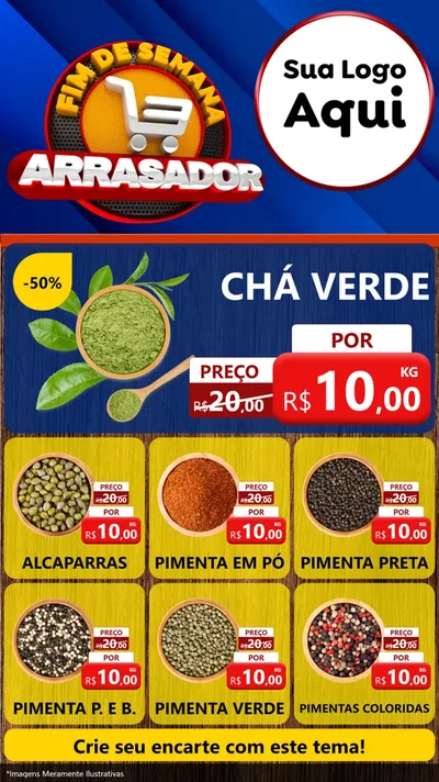 Modelo de Rede Social para Stories com o tema Fim De Semana Arrasador para Produtos Naturais